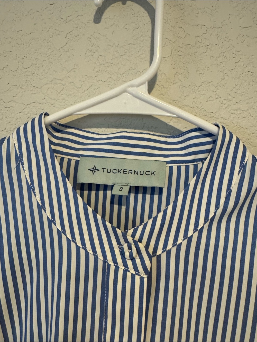 Tuckernuck Royal Shirt Dress Blue and White - Picture 3 of 4